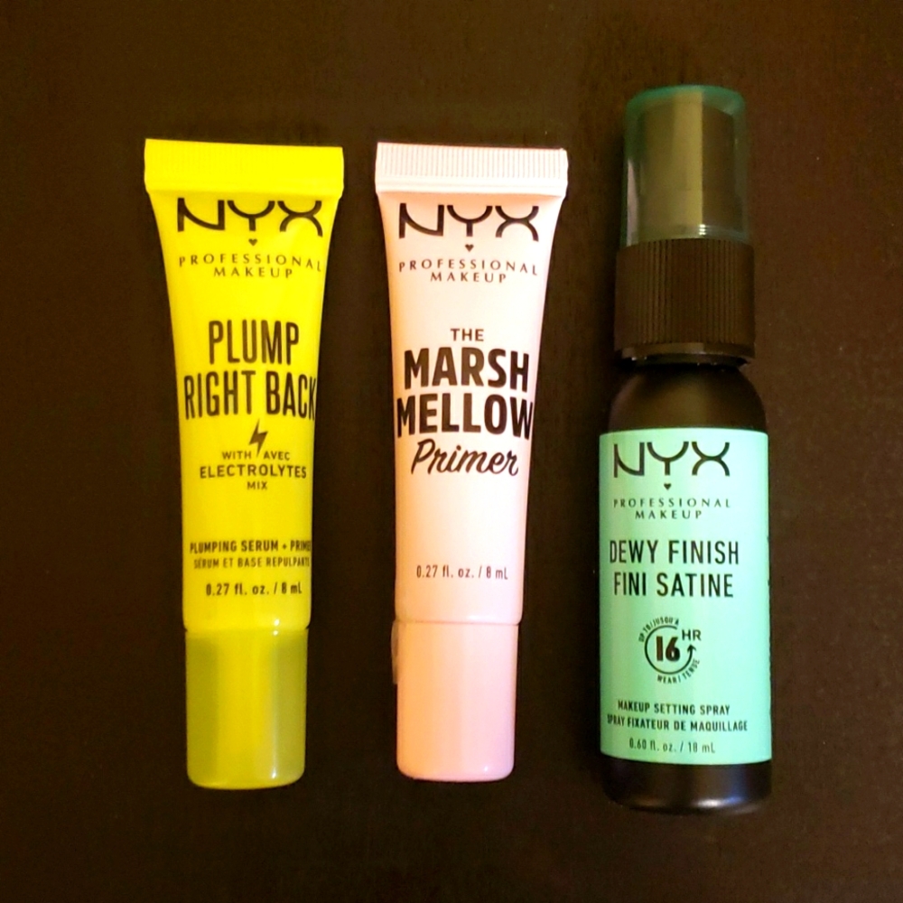 3 Piece Set of NYX Makeup Primers